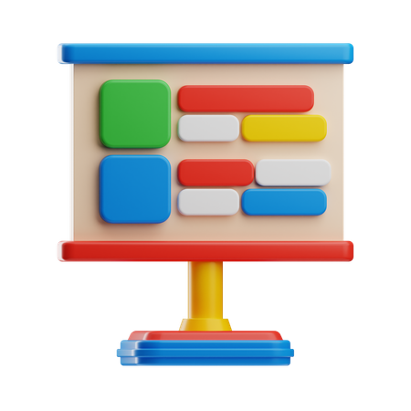Presentación educativa  3D Icon