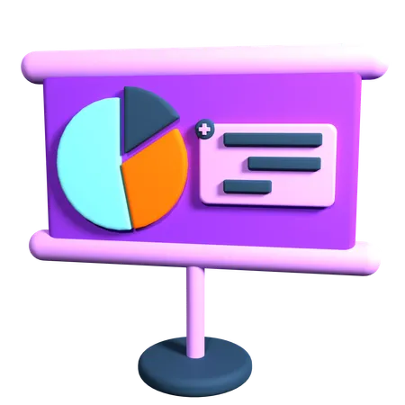 Presentación de negocios  3D Icon