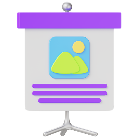 Presentation  3D Icon