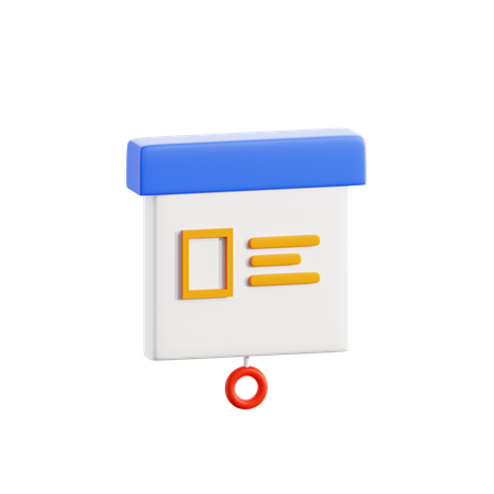 Presentation  3D Icon