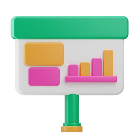 Presentation  3D Icon