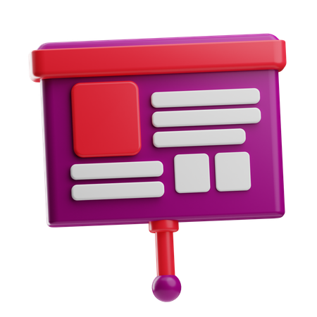 Presentation  3D Icon