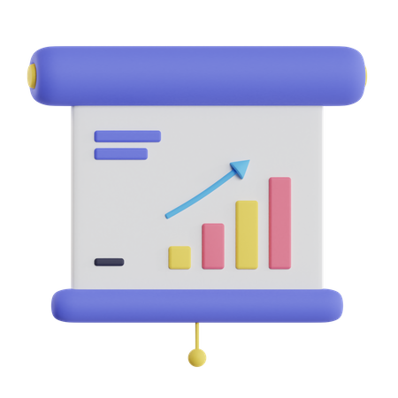 Présentation analytique  3D Illustration