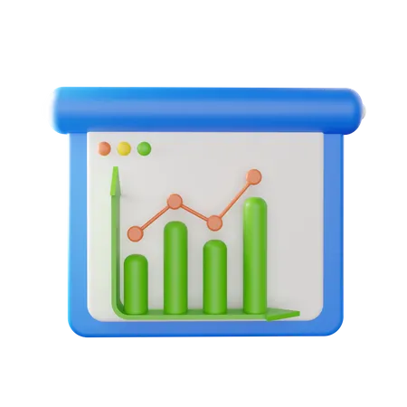 Présentation analytique  3D Illustration