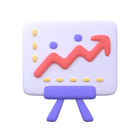 3 D Statistical Data Presentation Icons Office Business Elements 3D Icon