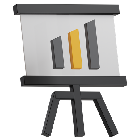 Presentation Board  3D Icon