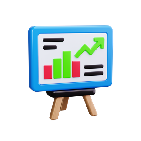 Presentation Board  3D Icon