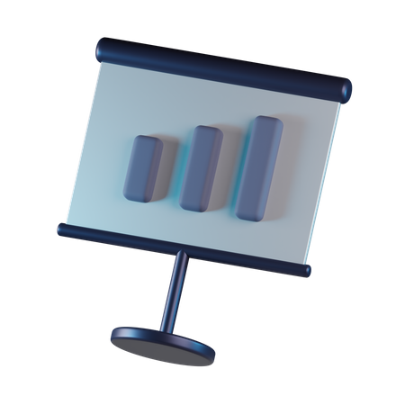 Presentation Board  3D Icon