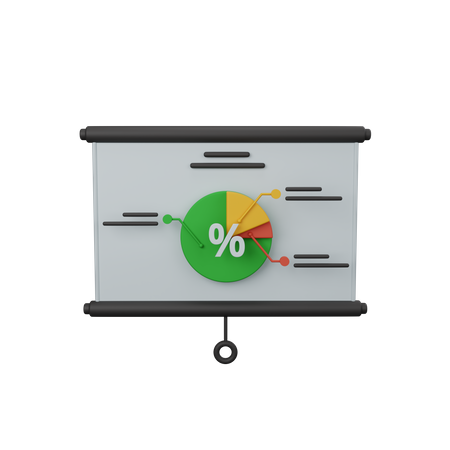 Presentation Board  3D Icon