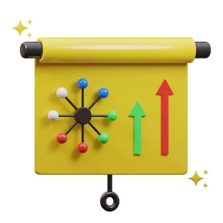 Presentation Board  3D Icon