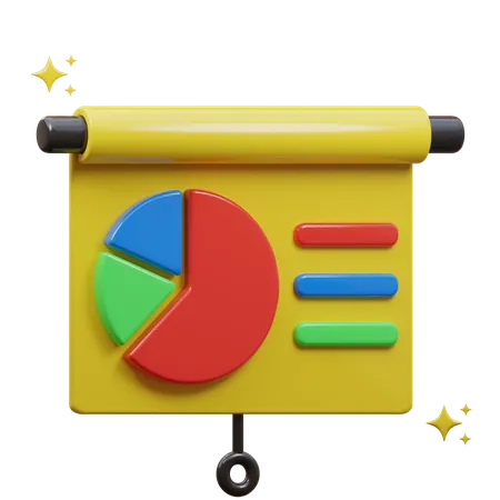 Presentation Board  3D Icon