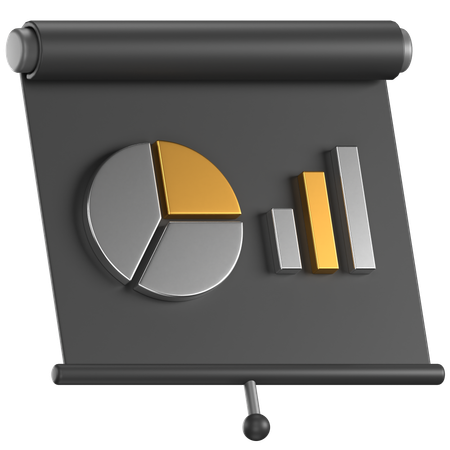 Presentation Board  3D Icon