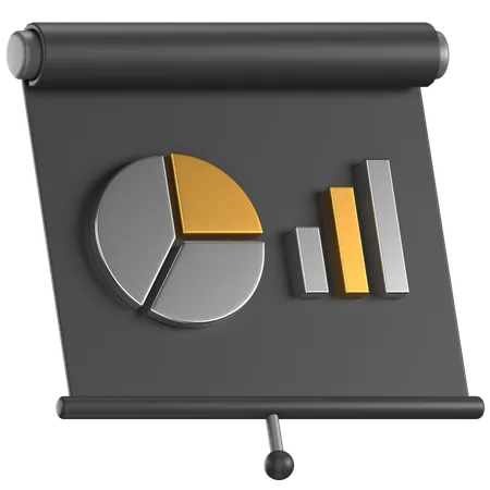 Presentation Board  3D Icon