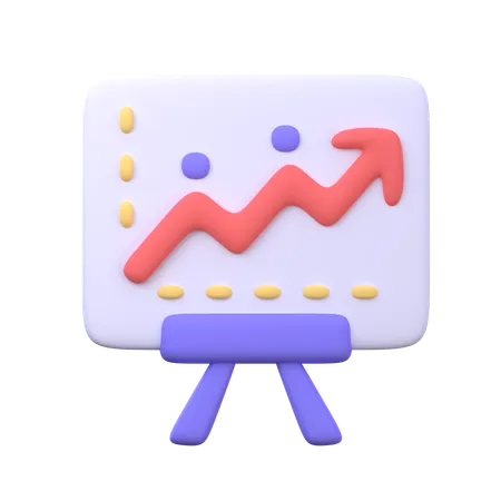 Presentation Board  3D Icon