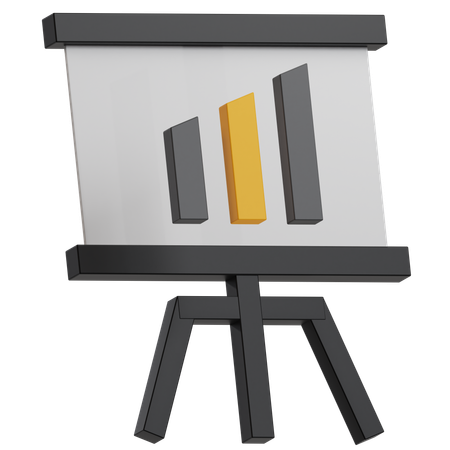 Presentation Board  3D Icon