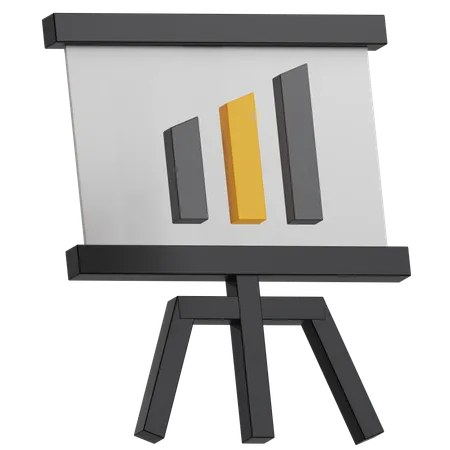 Presentation Board  3D Icon