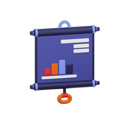 Presentation Board  3D Icon