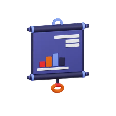 Presentation Board  3D Icon