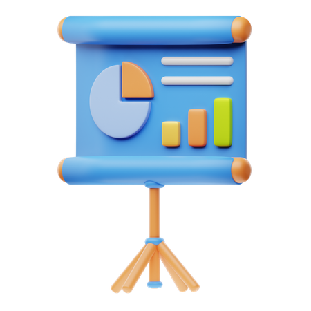 Presentation Board  3D Icon