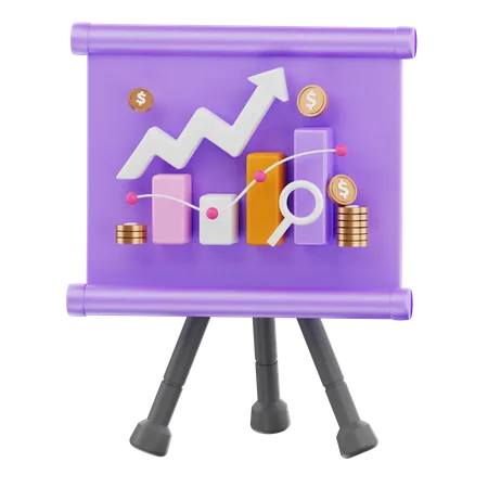 Presentation Board  3D Icon