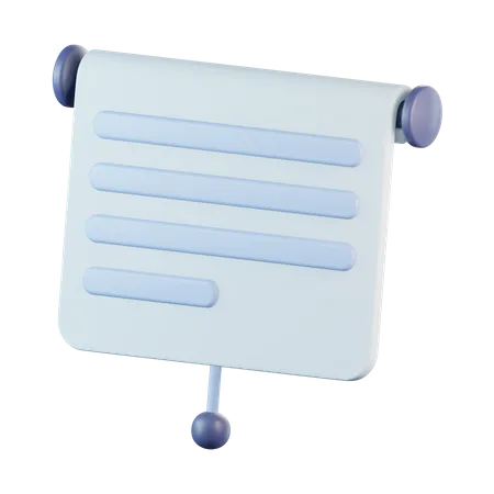 Presentation board  3D Icon