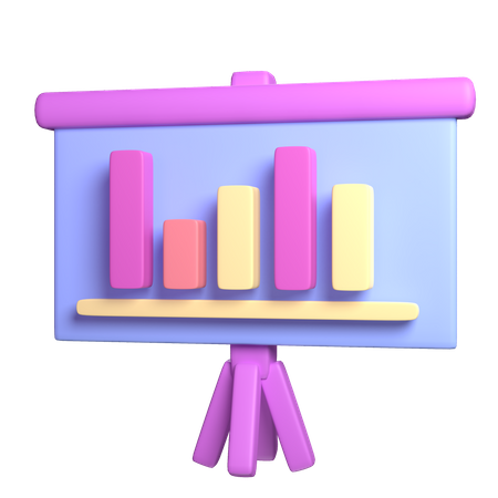 Presentation Board  3D Icon