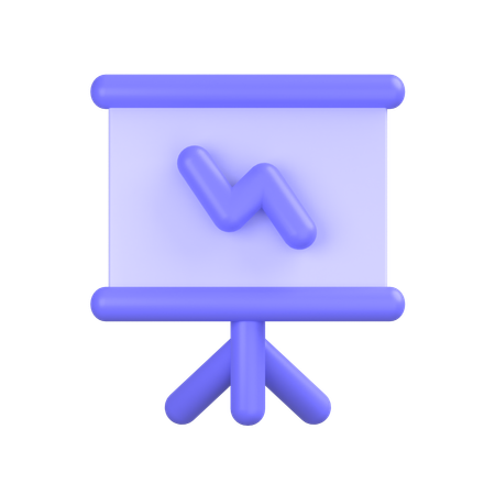 Presentation Board  3D Icon