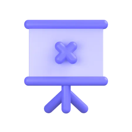 Presentation Board  3D Icon