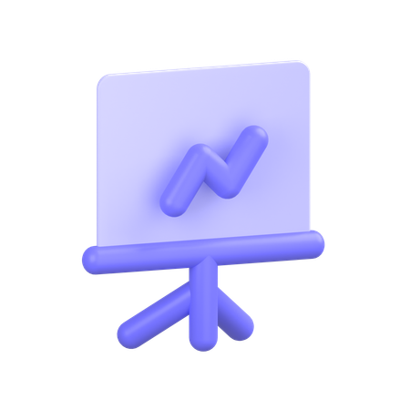 Presentation Board  3D Icon