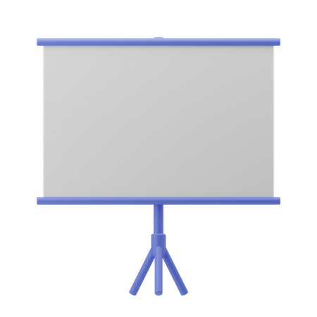 Presentation Board 3D Illustration