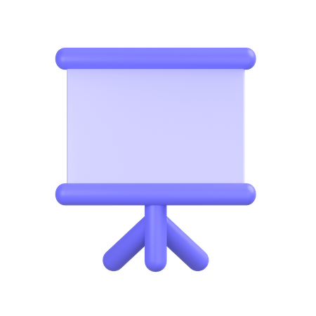 Presentation-board 3D Icon