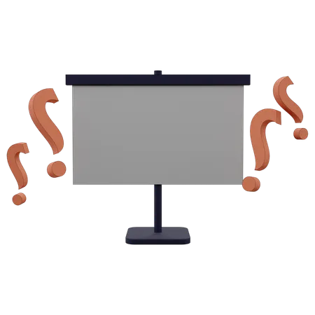 Presentation Board 3D Icon