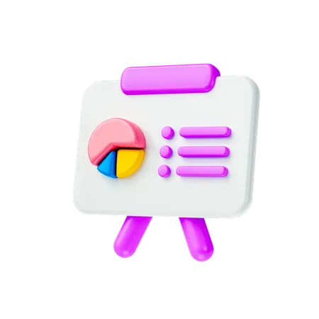 Presentation Dashboard Icon 3D Icon