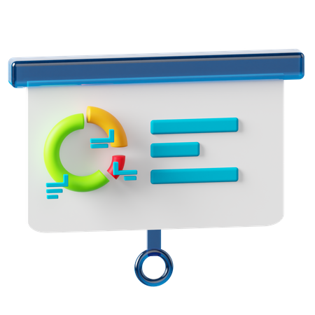 Presentation Chart  3D Icon