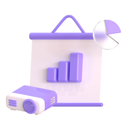Presentation Data  3D Icon
