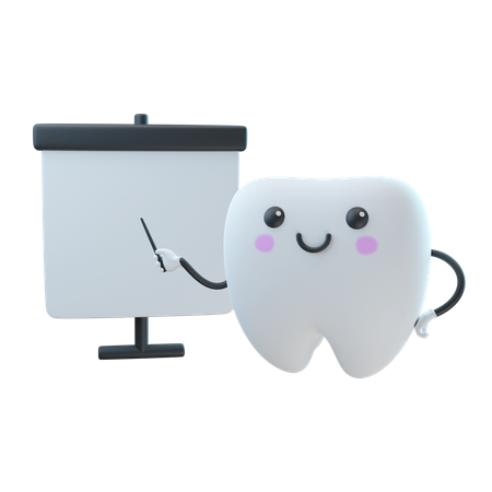 Présentation dentaire  3D Illustration