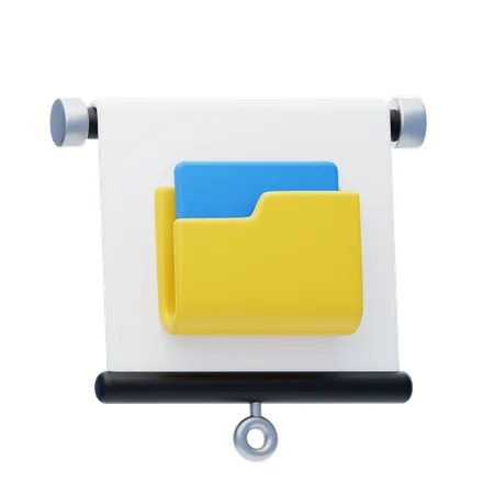 Presentation Folder  3D Icon