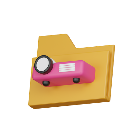 プレゼンテーションフォルダ  3D Icon