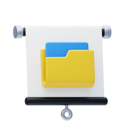 Presentation Folder  3D Icon