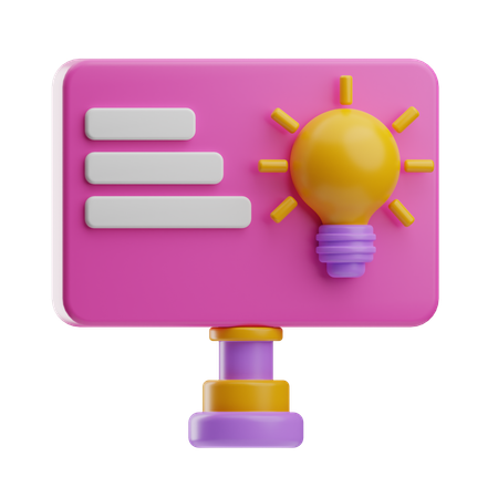 Presentation Idea  3D Icon