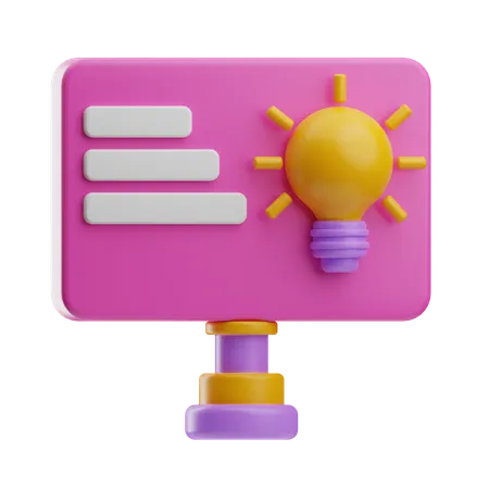 Presentation Idea  3D Icon