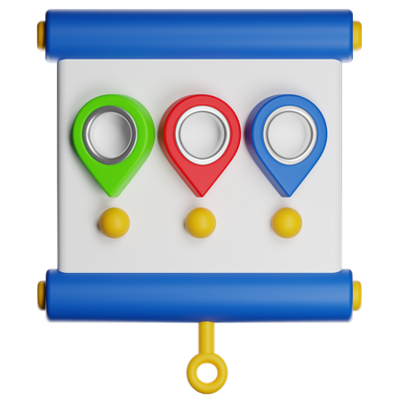 Presentation Location  3D Icon