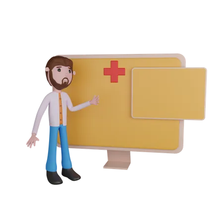 Présentation médicale  3D Illustration