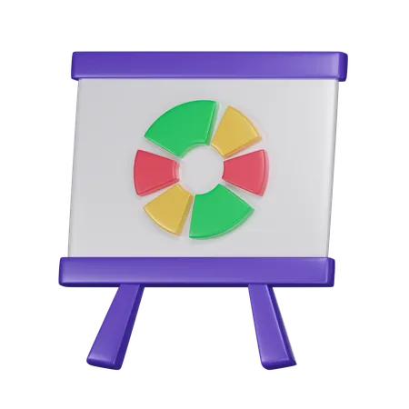 Presentation Piechart  3D Icon