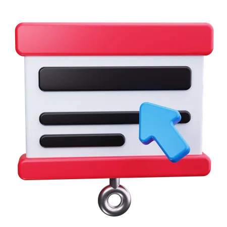 Presentation Pointer  3D Icon