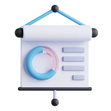 Presentation Screen  3D Icon