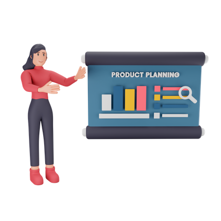 Présentation sur la planification des produits  3D Icon