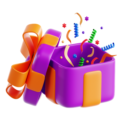 Presente aberto  3D Icon