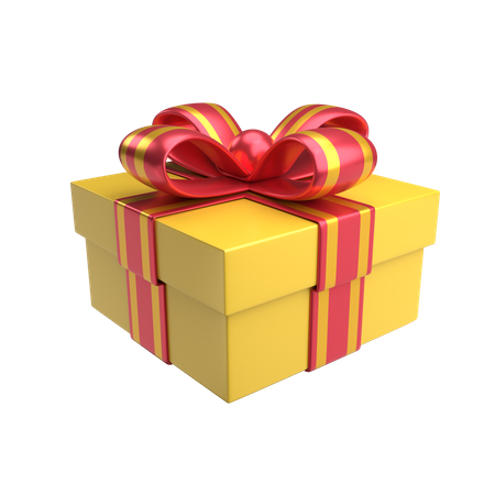 Presente amarelo  3D Icon