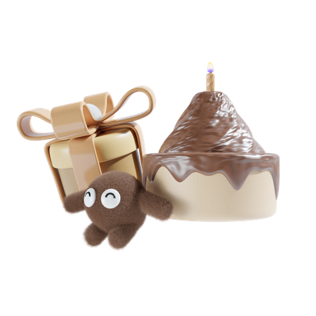 Presente de aniversário  3D Icon
